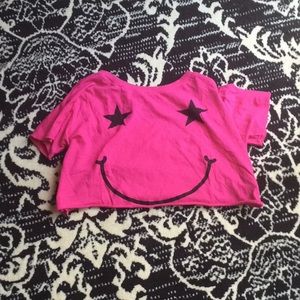 Abbey Dawn Smiley Crop Top